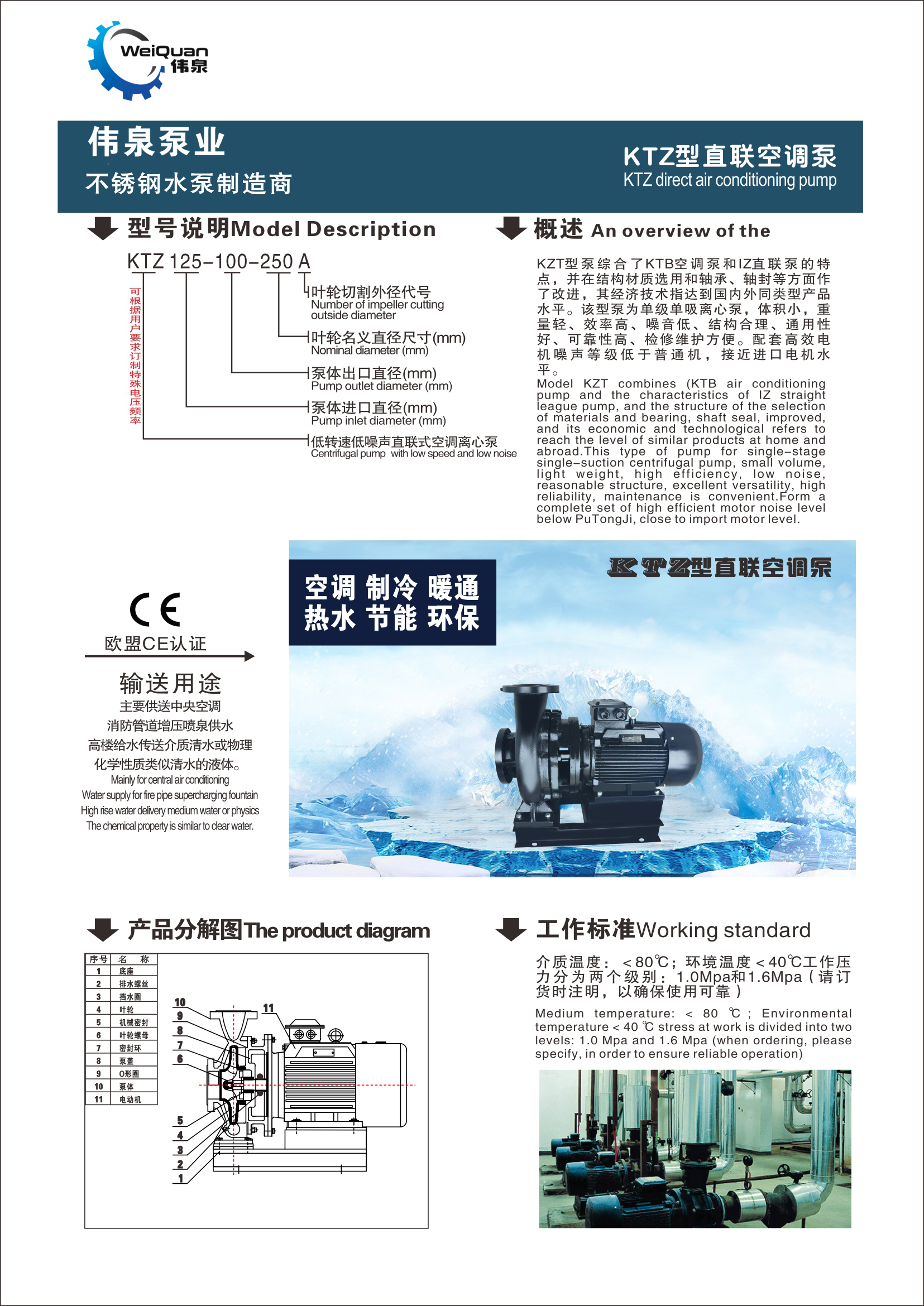 KTZ direct air conditioning pump